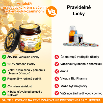 ✨🐝✨Voilaist® Terapeutický krém s včelím jedom a glukozamínom - Určené pre ľudí v strednom a staršom veku