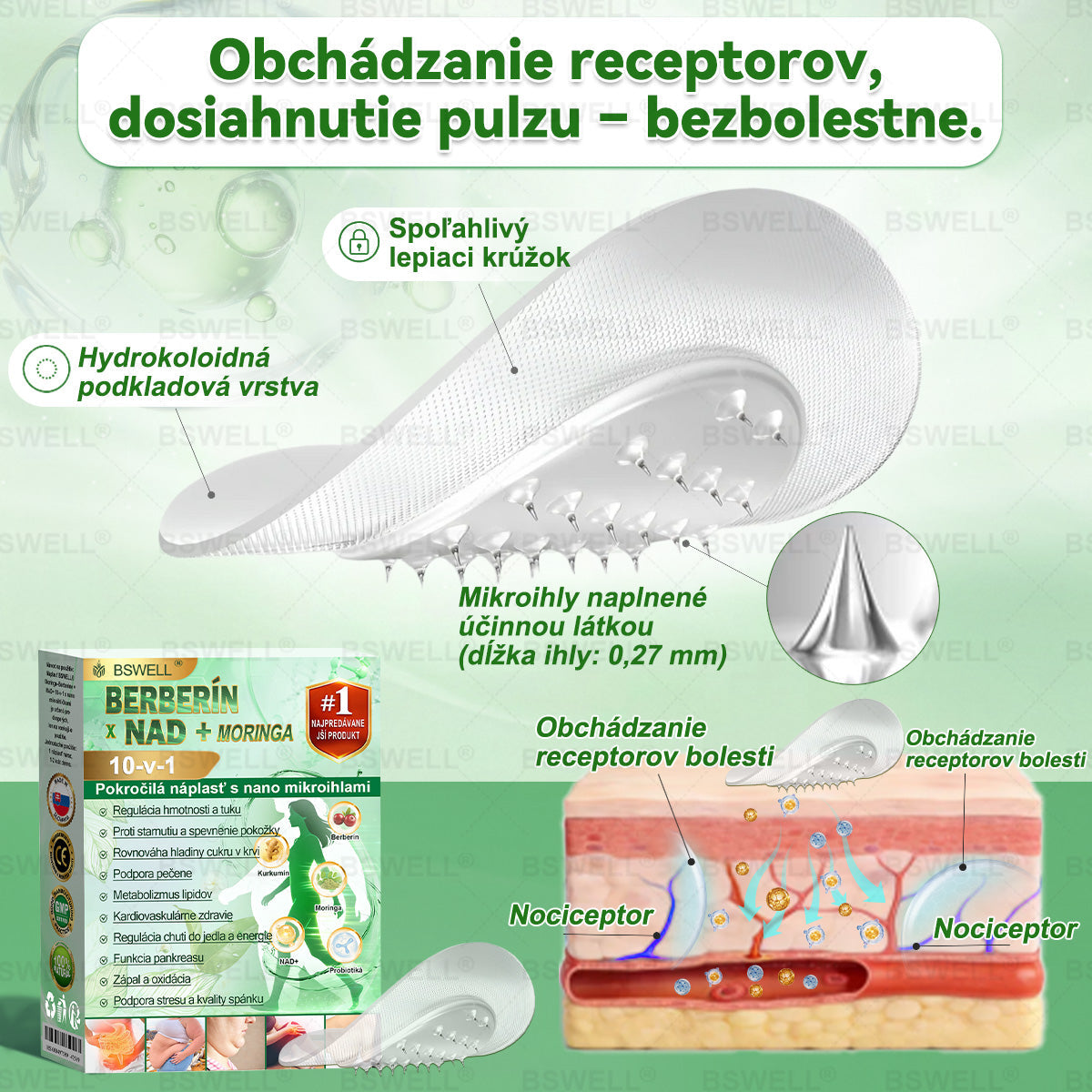 🍏🍏🍏BSWELL® Nano mikronidla chudnúci náplasť (Rýchlo raz denne, viditeľné zmeny do 28 dní) ✅ Pre obezitu, kardiovaskulárne zdravie, cukrovku, spánkovú apnoe, zdravie kĺbov, problémy s kĺbmi a ďalšie