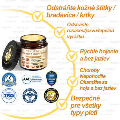 💎🐝💎FOVHEAl™ Krém na pleť s úplným účinkom z včelieho jedu - 🧑‍⚕️Odporúčané dermatológmi - Vhodné pre všetky vekové kategórie