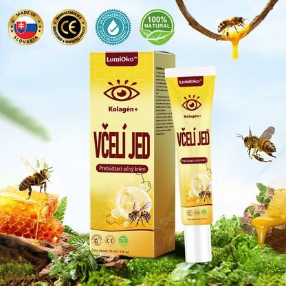 💛LumiOko™ Kolagén+ Včelí Jed Prebúdzací Očný Krém - Odporúčané dermatológom - Získalo certifikát CE