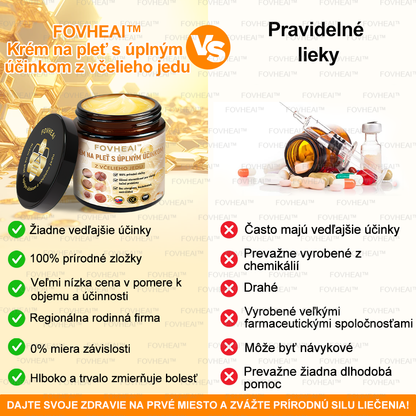 💎🐝💎FOVHEAl™ Krém na pleť s úplným účinkom z včelieho jedu - 🧑‍⚕️Odporúčané dermatológmi - Vhodné pre všetky vekové kategórie