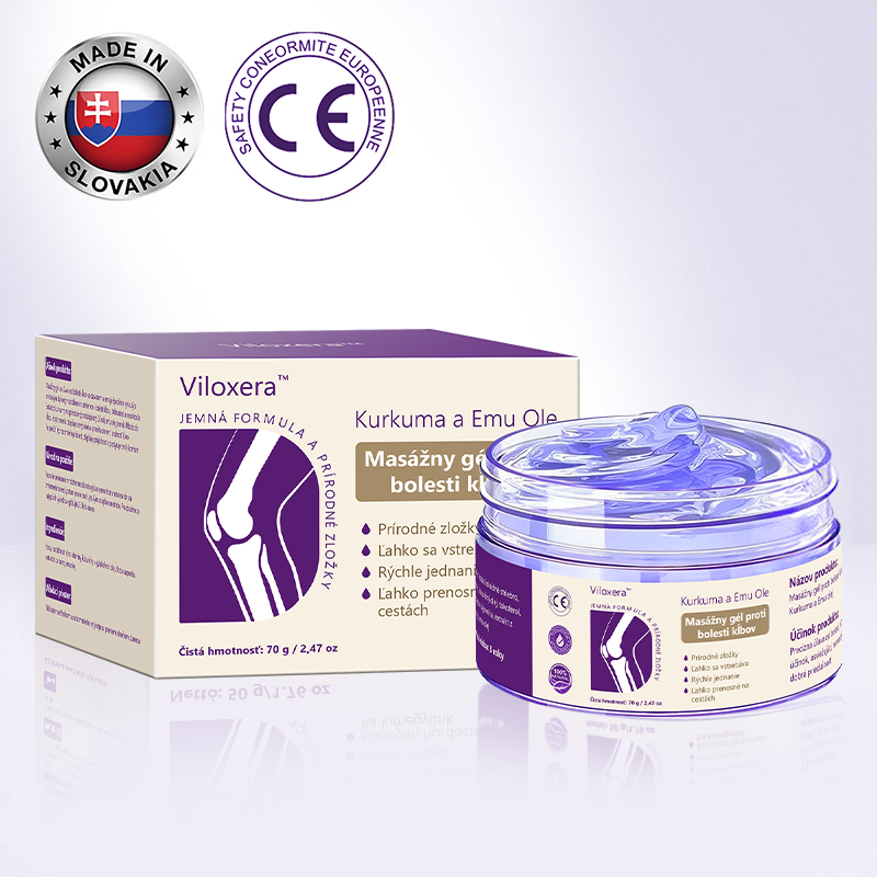 🪻Viloxera™ Kurkuma a Emu Olej Masážny gél proti bolesti kĺbov👨‍⚕️Schválené Slovenskou ortopedickou spoločnosťou (SOTS)