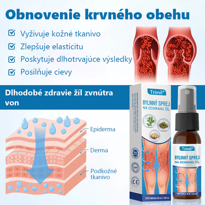 💙💙Trimil® Bylinný Sprej na Ochranu Žíl - ✅ Klinicky preukázané: Kŕčové žily zmiznú už za 7 dní!