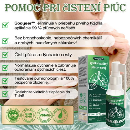 🌿𝐆𝐨𝐨𝐲𝐞𝐞𝐫™ Vysoko kvalitný pľúcny sprej -🧑‍⚕️ Podporuje zdravie pľúc, priedušiek a dutín, podporuje zdravie dýchacieho systému a ľahšie dýchanie
