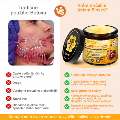 💛Sinvie® Krém na obnovu pokožky s včelím jedom 🔥 Odporúčané dermatológmi | Proti vráskam, pigmentovým škvrnám a ochabnutej pokožke – 50 ml